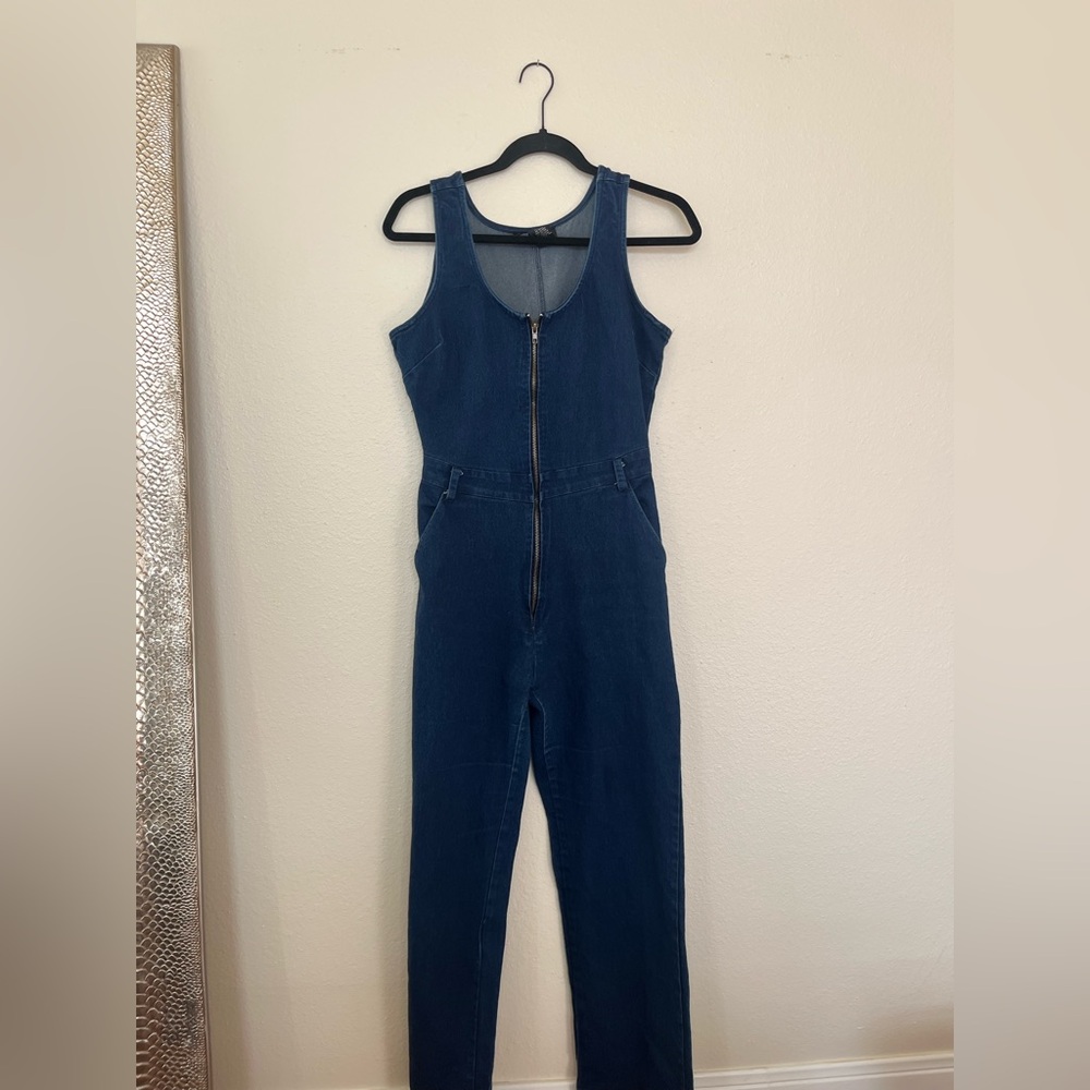 Waimea Denim Jumpsuit with tie waist